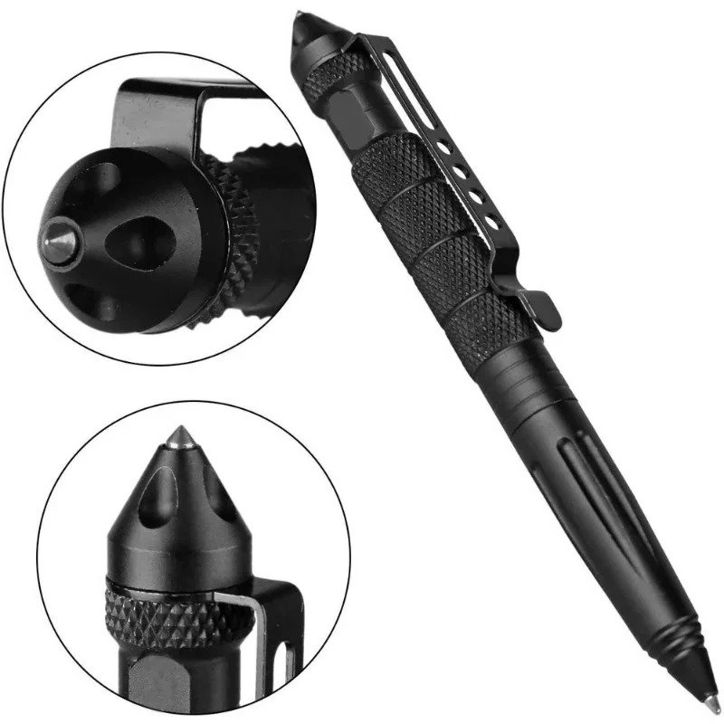 Pen Tactical Glass - قلم تكتيكي عسكري متعدد الوظائف لكسر