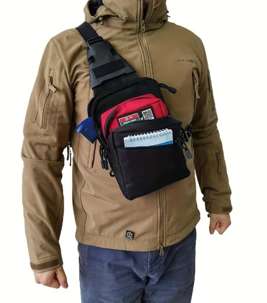 Edc Concealed Carry Fanny Pack - حقيبة كتف تكتيكية للحمل المخفي: حقيبة