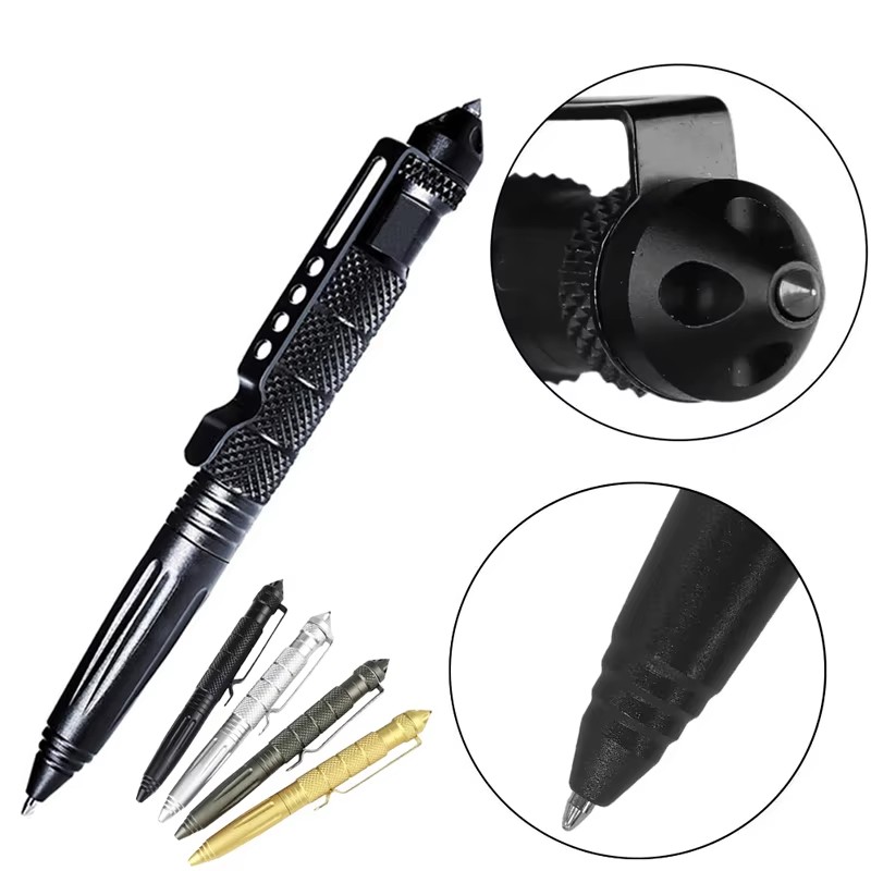 Pen Tactical Glass - 1/2 قطعة قلم تكتيكي عسكري معدني