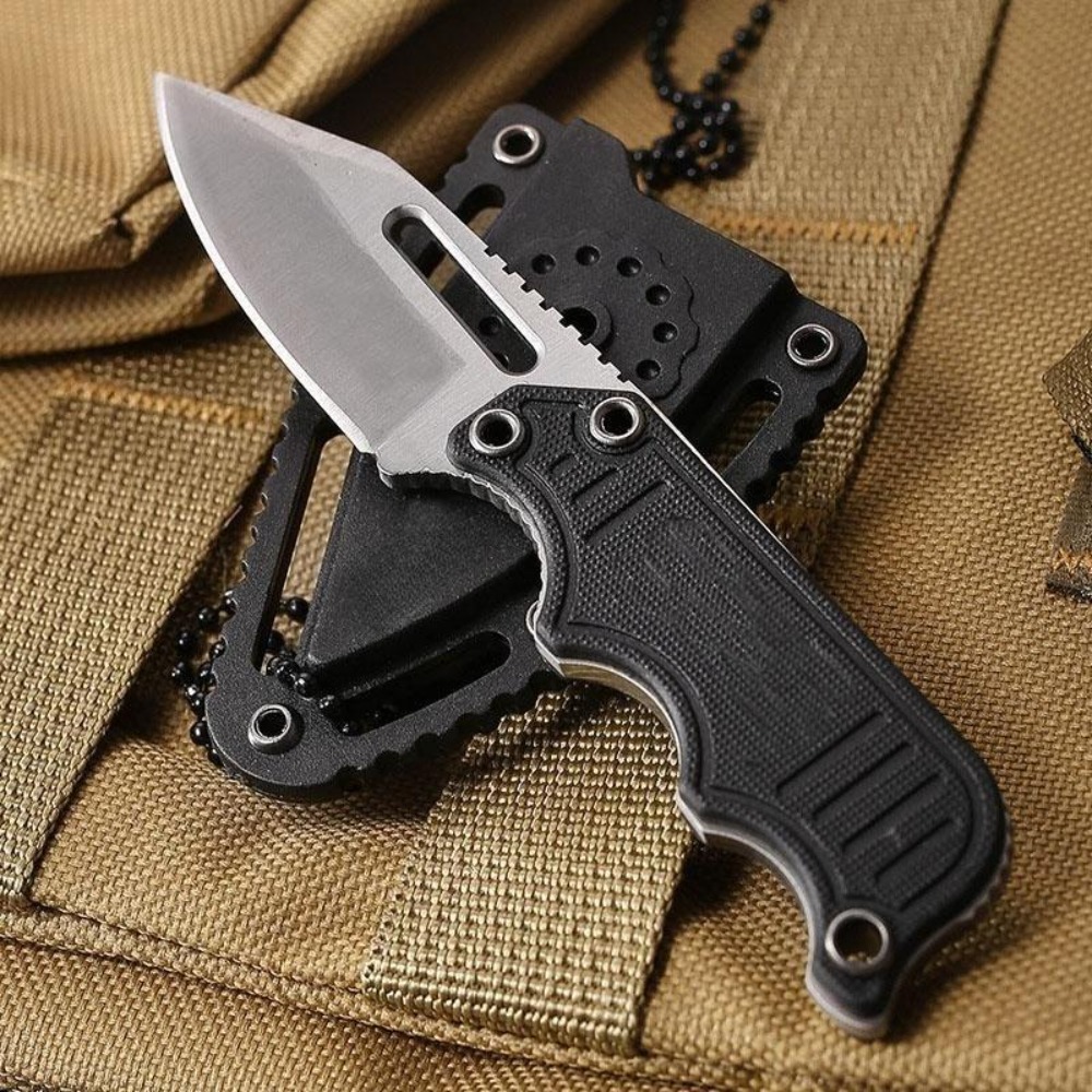 Edc Carry Fixed Blade Knife - سكين رقبة محمول مع غمد كايدكس،