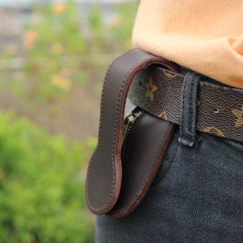 Edc Concealed Carry - Gemuine حزام من الجلد صفر محفظة