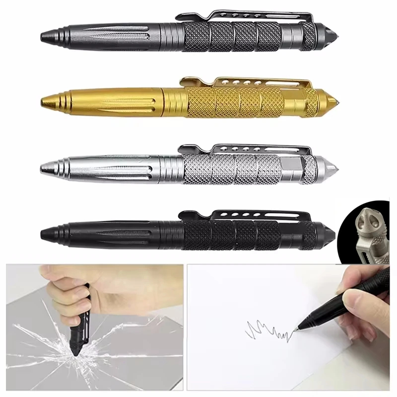 Pen Tactical Glass - قلم تكتيكي متعدد الوظائف 1/2/3/4 قطع،