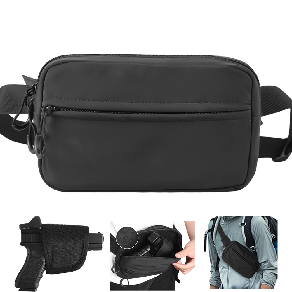 Edc Concealed Carry Fanny Pack - التكتيكية حقيبة كروسبودي مسدس الخصر حزمة
