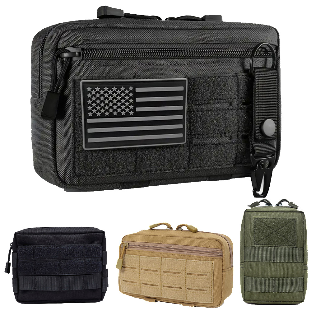 Edc Concealed Carry Bag - حقيبة خصر تكتيكية MOLLE متعددة الاستخدامات،