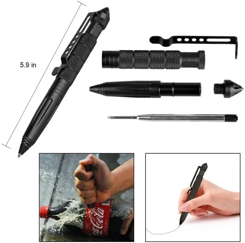 قلم تكتيكي عسكري متعدد الوظائف - مراجعة Pen Tactical Glass وسعره