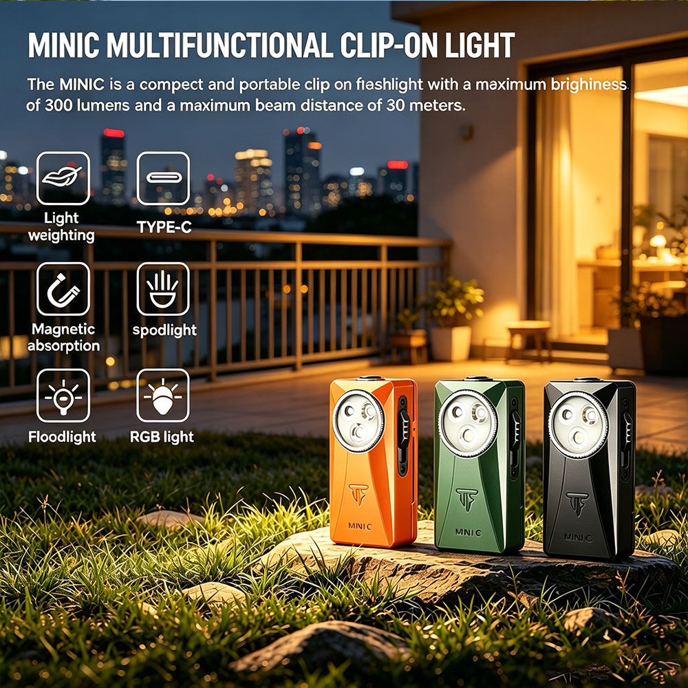 مصباح يدوي ترستفاير مينيك 800  - مراجعة Edc Carry Flashlight وسعره
