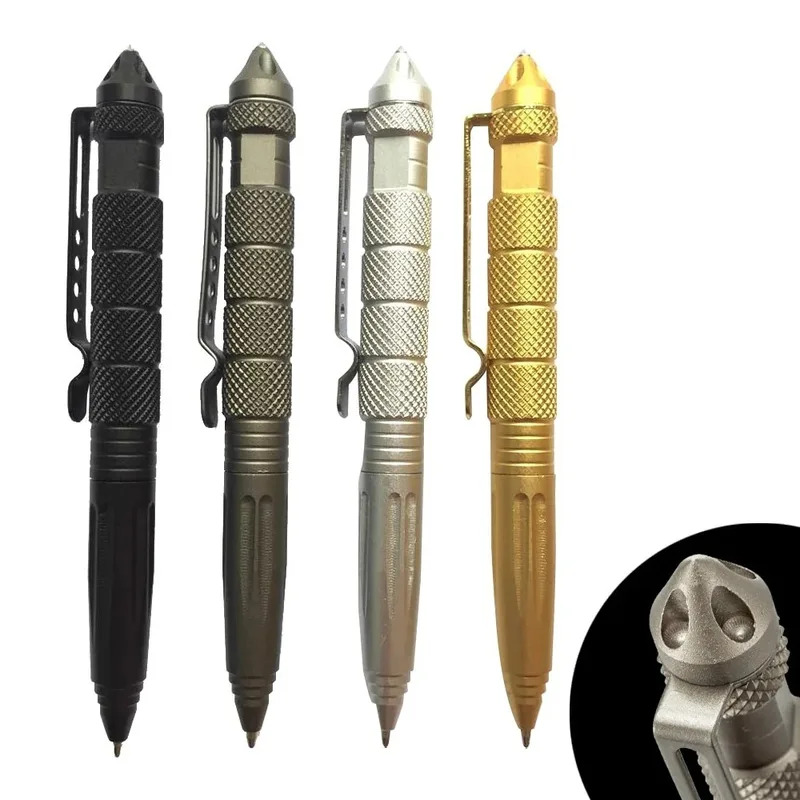 1/2 قطعة قلم تكتيكي عسكري معدن - مراجعة Pen Tactical Glass وسعره