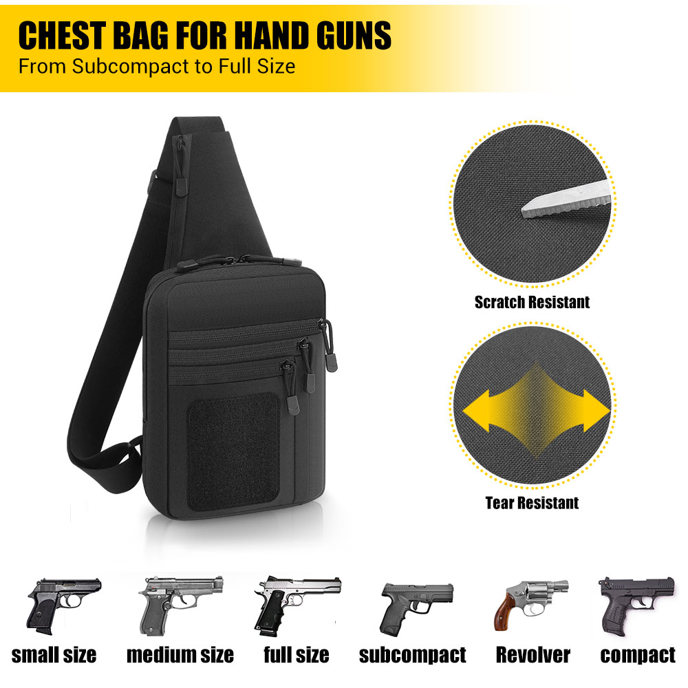 حقيبة مسدس تكتيكية، حافظة مسدس - مراجعة Edc Concealed Carry Bag وسعره