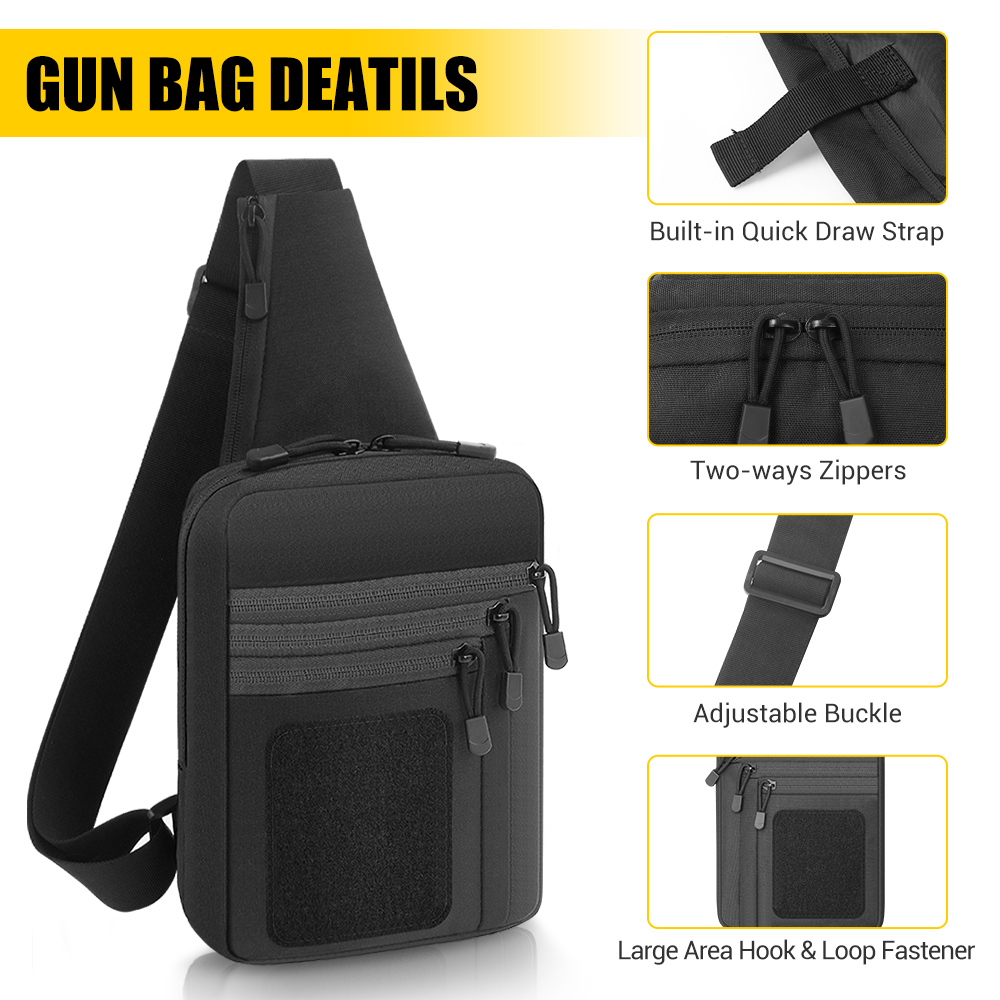 حقيبة مسدس تكتيكية، حافظة مسدس - مراجعة Edc Concealed Carry Bag وسعره