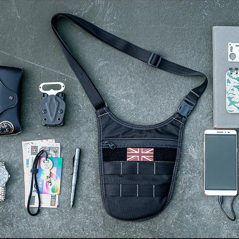 تحت الإبط التكتيكية حقيبة كتف  - مراجعة Edc Concealed Carry وسعره