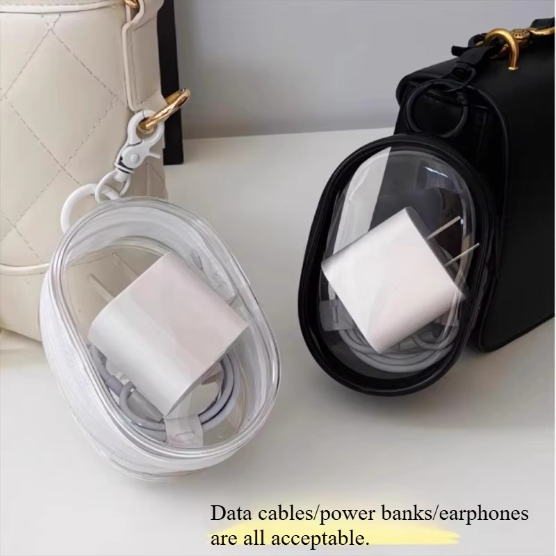 حقيبة تخزين صغيرة محمولة شفافة - مراجعة Cable Winder Keychain وسعره