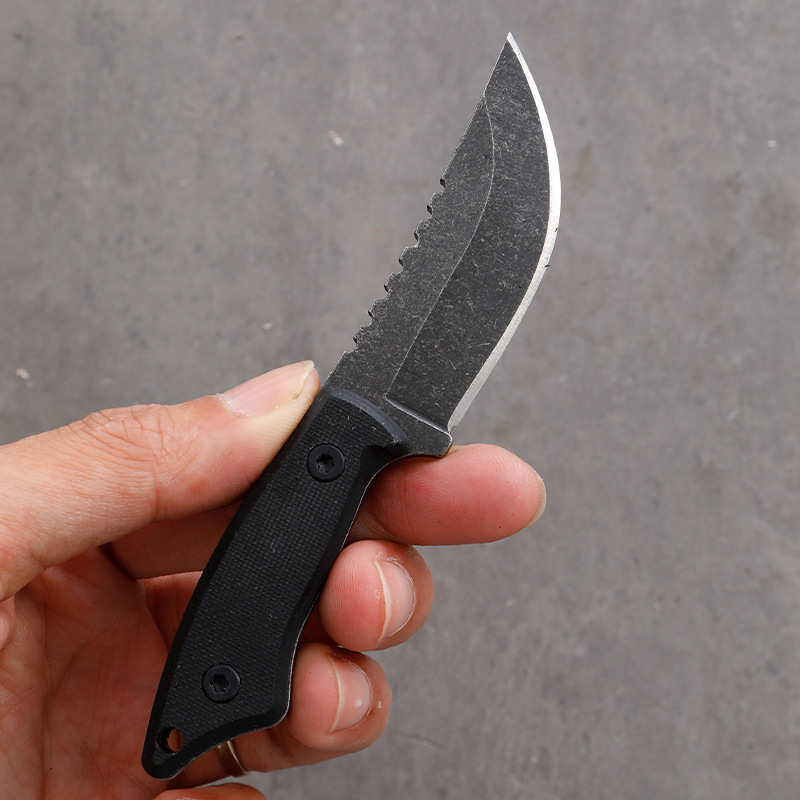 5CR15 الفولاذ المقاوم للصدأ شف - مراجعة Edc Carry Fixed Blade Knife وسعره