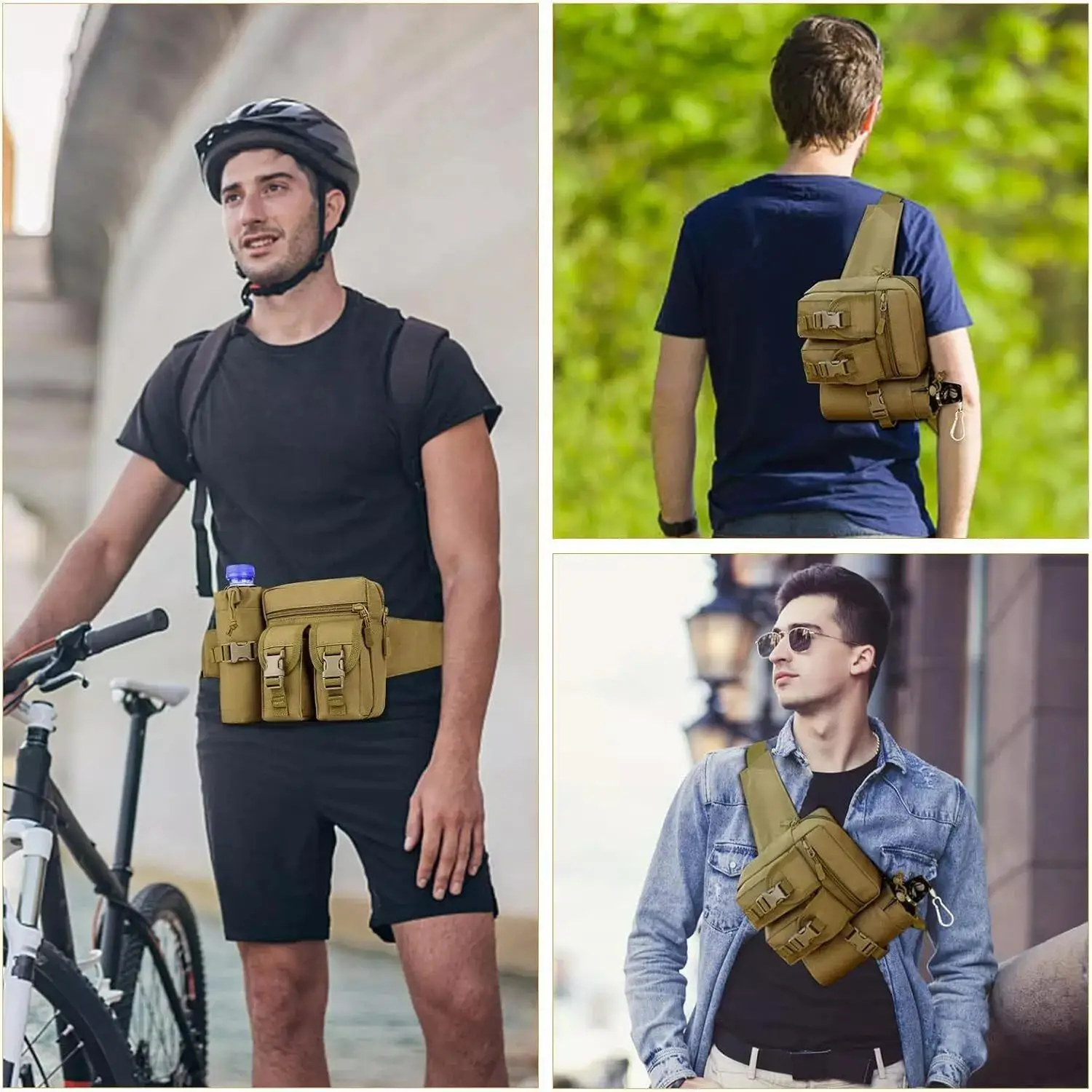 حزمة مراوح تكتيكية للرجال مخفي - مراجعة Edc Concealed Carry Fanny Pack وسعره