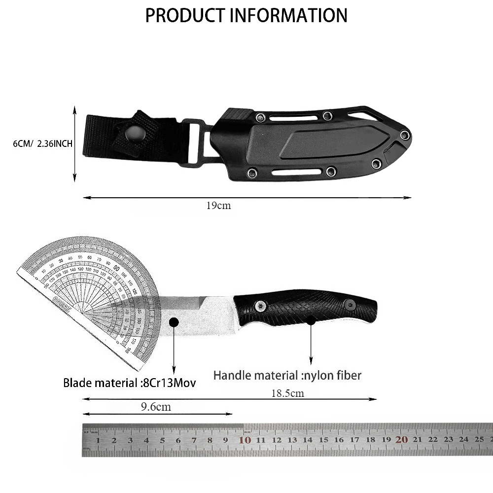 KS 1083 سكين أسود صغير مستقيم  - مراجعة Edc Carry Fixed Blade Knife وسعره
