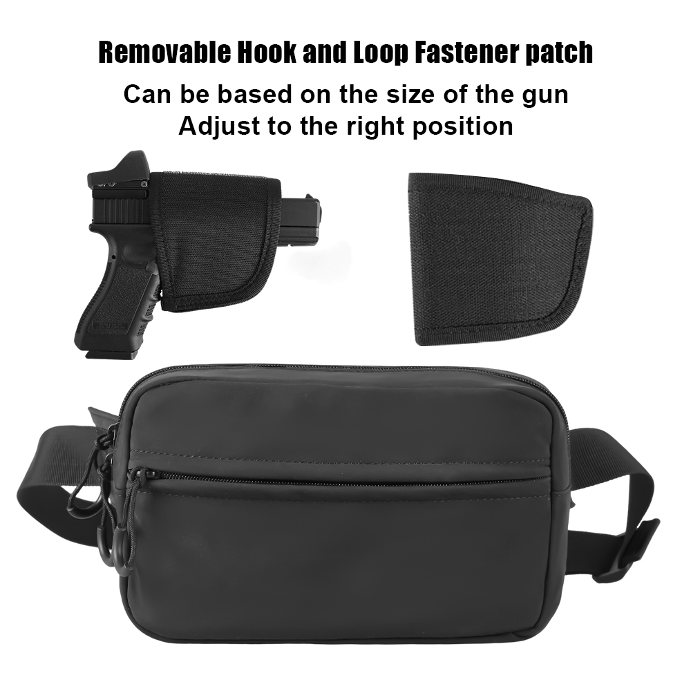 التكتيكية حقيبة كروسبودي مسدس  - مراجعة Edc Concealed Carry Fanny Pack وسعره