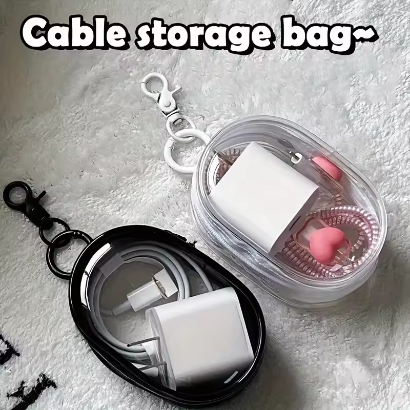 حقيبة تخزين صغيرة محمولة بسحاب - مراجعة Cable Winder Keychain وسعره