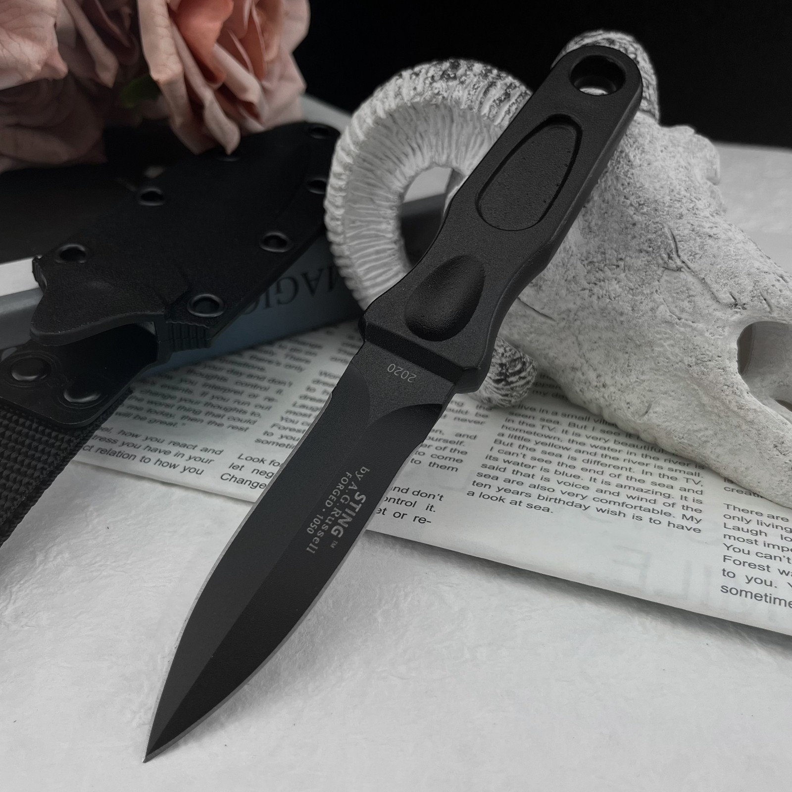 سكين متعدد الوظائف ذو نصل ثابت - مراجعة Edc Carry Fixed Blade Knife وسعره
