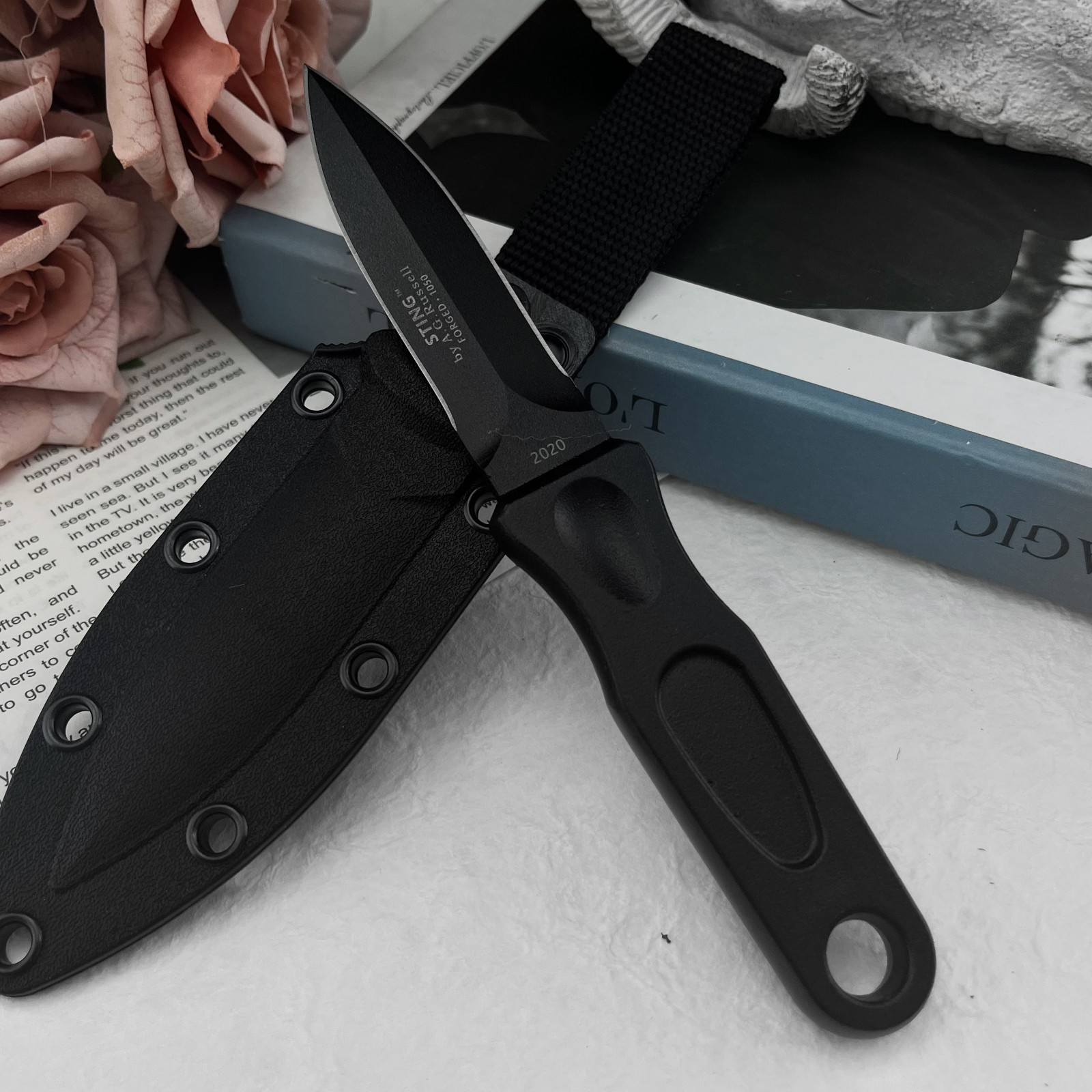 سكين متعدد الوظائف ذو نصل ثابت - مراجعة Edc Carry Fixed Blade Knife وسعره