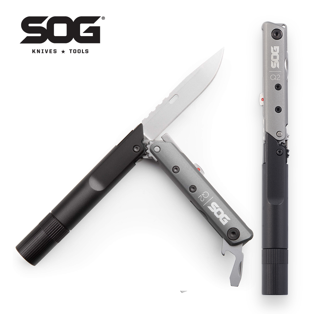 SOG BATON Q2 4 في 1 قلم متعدد  - مراجعة Edc Carry Flashlight وسعره