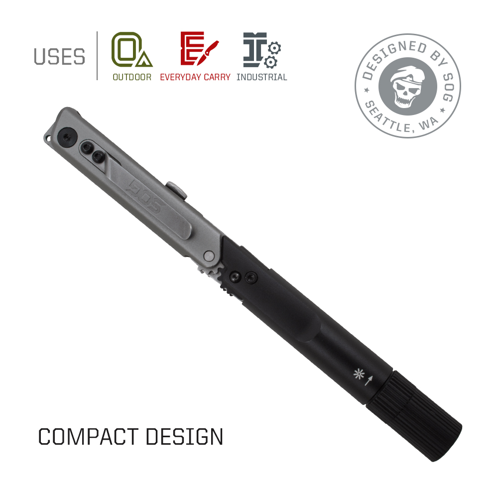SOG BATON Q2 4 في 1 قلم متعدد  - مراجعة Edc Carry Flashlight وسعره