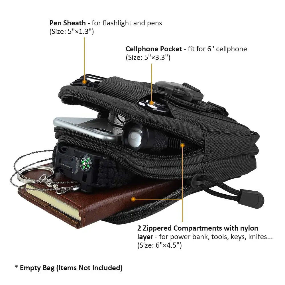 حقيبة خصر تكتيكية متعددة الوظا - مراجعة Edc Everyday Carry وسعره